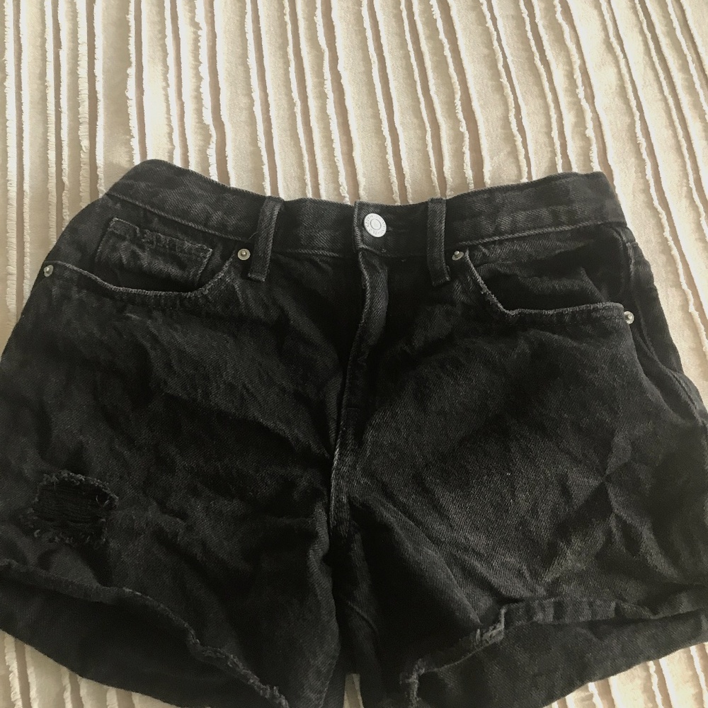 Old Navy, high-rise, adjustable waist, black